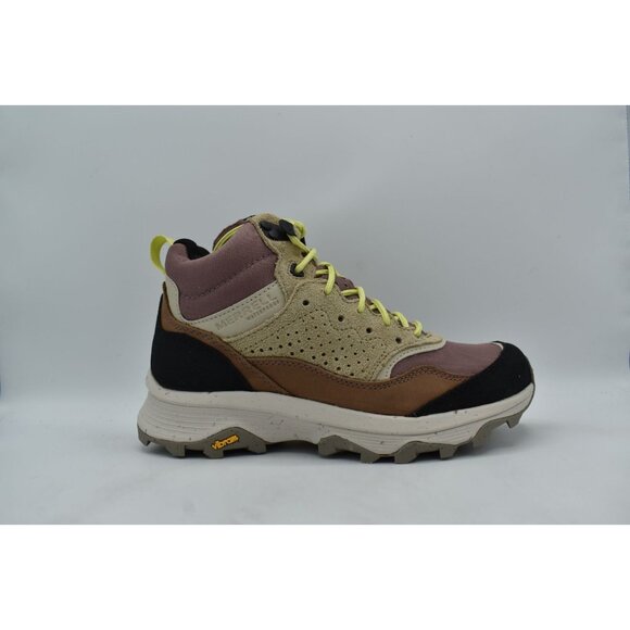 Merrell Womens Size 10 Speed Solo Mid Burlwood Waterproof Hiking Boots Shoes - Picture 6 of 11